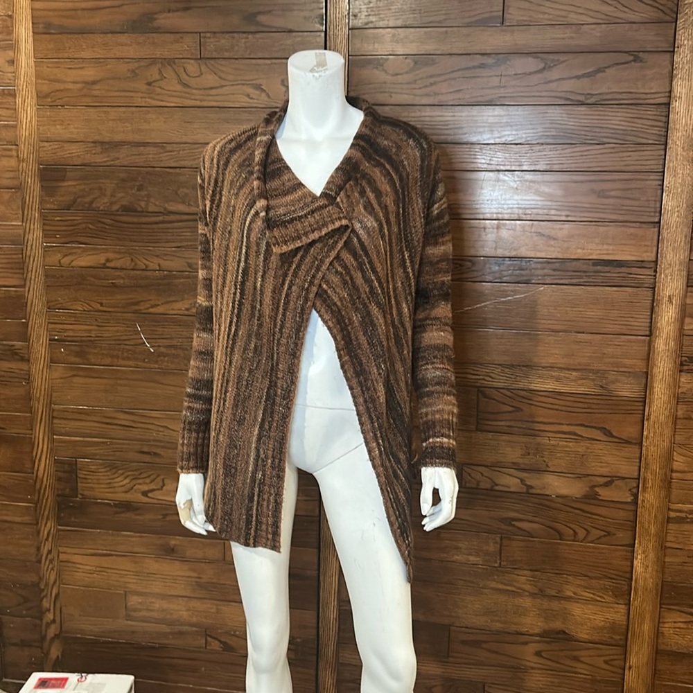 Cleo cardigan size X small brown tones knit